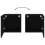Muebles TV de pared 2 uds madera ingeniería negro 40,5x30x40 cm de , Muebles TV - Ref: Foro24-836899, Precio: 48,46 €, Descue...