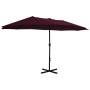 Sombrilla de jardín palo de aluminio 460x270 cm rojo burdeos de vidaXL, Sombrillas - Ref: Foro24-44871, Precio: 180,04 €, Des...