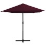 Sombrilla de jardín palo de aluminio 460x270 cm rojo burdeos de vidaXL, Sombrillas - Ref: Foro24-44871, Precio: 180,04 €, Des...