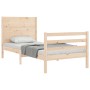 Estructura de cama individual con cabecero madera maciza de , Camas y somieres - Ref: Foro24-3194596, Precio: 111,25 €, Descu...