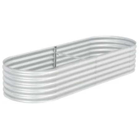 Arriate de acero galvanizado plateado 240x80x44 cm de vidaXL, Maceteros y jardineras - Ref: Foro24-45518, Precio: 105,89 €, D...