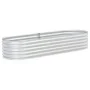 Arriate de acero galvanizado plateado 240x80x44 cm de vidaXL, Maceteros y jardineras - Ref: Foro24-45518, Precio: 105,89 €, D...