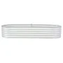 Arriate de acero galvanizado plateado 240x80x44 cm de vidaXL, Maceteros y jardineras - Ref: Foro24-45518, Precio: 105,89 €, D...