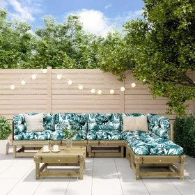 Juego de muebles de jardín 7 pzas madera de pino impregnada de , Conjuntos de jardín - Ref: Foro24-3186409, Precio: 330,00 €,...