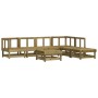 Juego de muebles de jardín 7 pzas madera de pino impregnada de , Conjuntos de jardín - Ref: Foro24-3186409, Precio: 343,68 €,...