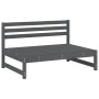 Mesa y taburetes altos jardín 6 pzas madera maciza de pino gris de , Conjuntos de jardín - Ref: Foro24-3186608, Precio: 626,5...