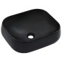 Lavabo 44,5x39,5x14,5 cm cerámica negro de vidaXL, Lavabos - Ref: Foro24-143906, Precio: 71,86 €, Descuento: %