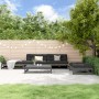 Juego de sofás de jardín 5 piezas madera maciza de pino gris de , Conjuntos de jardín - Ref: Foro24-3186636, Precio: 570,02 €...