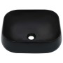 Lavabo 44,5x39,5x14,5 cm cerámica negro de vidaXL, Lavabos - Ref: Foro24-143906, Precio: 71,86 €, Descuento: %