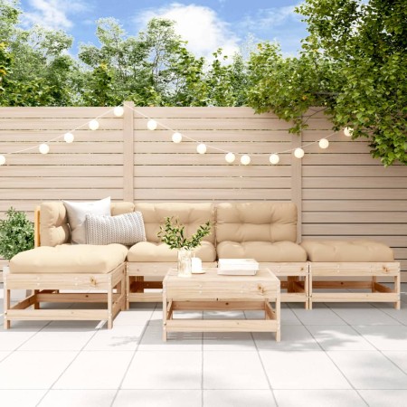 Juego de muebles de jardín 6 piezas madera maciza de pino de , Conjuntos de jardín - Ref: Foro24-3186312, Precio: 321,21 €, D...