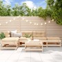Juego de muebles de jardín 6 piezas madera maciza de pino de , Conjuntos de jardín - Ref: Foro24-3186312, Precio: 321,21 €, D...