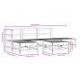 Juego de muebles de jardín 6 piezas madera maciza de pino de , Conjuntos de jardín - Ref: Foro24-3186312, Precio: 321,21 €, D...