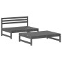 Juego de muebles de jardín 2 piezas madera maciza de pino gris de , Conjuntos de jardín - Ref: Foro24-3186587, Precio: 208,57...