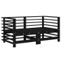 Juego de muebles de jardín 7 piezas madera maciza de pino negro de , Conjuntos de jardín - Ref: Foro24-3186442, Precio: 454,6...