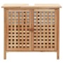 Mueble de lavabo con espejo de madera maciza de nogal de vidaXL, Muebles de baño - Ref: Foro24-247607, Precio: 108,73 €, Desc...