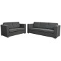 Conjunto de sofás 2 unidades tela gris oscuro de , Sofás - Ref: Foro24-274214, Precio: 874,03 €, Descuento: %