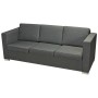Conjunto de sofás 2 unidades tela gris oscuro de , Sofás - Ref: Foro24-274214, Precio: 874,03 €, Descuento: %