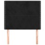 Cabeceros 2 unidades de terciopelo negro 80x5x78/88 cm de , Cabeceros y pies de cama - Ref: Foro24-3116224, Precio: 51,55 €, ...