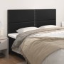 Cabeceros 4 unidades de cuero sintético negro 100x5x78/88 cm de , Cabeceros y pies de cama - Ref: Foro24-3116300, Precio: 92,...