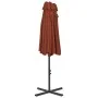 Sombrilla de jardín con palo de aluminio 460x270 cm terracota de vidaXL, Sombrillas - Ref: Foro24-44872, Precio: 162,41 €, De...