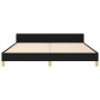 Estructura de cama con cabecero de tela negro 160x200 cm de , Camas y somieres - Ref: Foro24-3124986, Precio: 212,96 €, Descu...