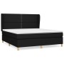 Cama box spring con colchón tela negro 160x200 cm de , Camas y somieres - Ref: Foro24-3128455, Precio: 580,73 €, Descuento: %