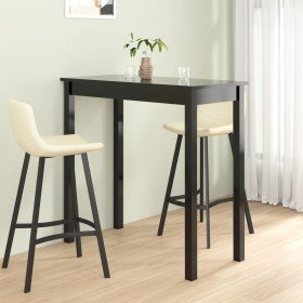 Mesa alta negra de MDF 115x55x107 cm en Mesas de comedor | Comprar online en Foru.es