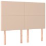 Cama box spring colchón LED cuero sintético capuchino 140x190cm de , Camas y somieres - Ref: Foro24-3135824, Precio: 497,94 €...
