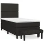 Box spring bed with black fabric mattress 80x200 cm by , Beds and slatted bases - Ref: Foro24-3136471, Price: 330,39 €, Disco...