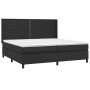Cama box spring colchón y LED cuero sintético negro 200x200 cm de , Camas y somieres - Ref: Foro24-3139343, Precio: 682,91 €,...