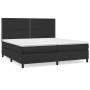 Cama box spring con colchón cuero sintético negro 200x200 cm de , Camas y somieres - Ref: Foro24-3142803, Precio: 671,13 €, D...