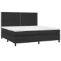 Cama box spring con colchón cuero sintético negro 200x200 cm de , Camas y somieres - Ref: Foro24-3142803, Precio: 671,13 €, D...