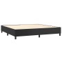 Cama box spring con colchón cuero sintético negro 200x200 cm de , Camas y somieres - Ref: Foro24-3142803, Precio: 671,13 €, D...