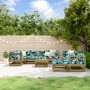 Juego de muebles de jardín 10 pzas madera de pino impregnada de , Conjuntos de jardín - Ref: Foro24-3186570, Precio: 518,29 €...