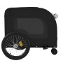 Remolque bicicleta para mascotas hierro tela Oxford negro gris de , Cochecitos para mascotas - Ref: Foro24-93860, Precio: 92,...
