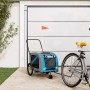 Remolque de bicicleta mascotas hierro tela Oxford azul gris de , Cochecitos para mascotas - Ref: Foro24-93904, Precio: 108,92...
