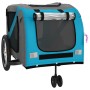 Remolque de bicicleta mascotas hierro tela Oxford azul gris de , Cochecitos para mascotas - Ref: Foro24-93904, Precio: 108,92...
