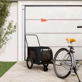 Remolque de bicicleta mascotas hierro tela Oxford negro de , Cochecitos para mascotas - Ref: Foro24-94024, Precio: 118,75 €, ...