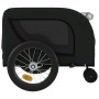 Remolque de bicicleta mascotas hierro tela Oxford negro de , Cochecitos para mascotas - Ref: Foro24-94024, Precio: 121,21 €, ...
