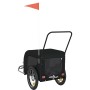 Remolque de bicicleta mascotas hierro tela Oxford negro de , Cochecitos para mascotas - Ref: Foro24-94024, Precio: 121,21 €, ...