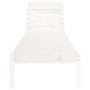 Tumbona de madera maciza de pino blanca 199,5x60x74 cm de , Tumbonas - Ref: Foro24-825067, Precio: 87,08 €, Descuento: %
