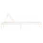 Tumbona de madera maciza de pino blanca 199,5x60x74 cm de , Tumbonas - Ref: Foro24-825067, Precio: 87,08 €, Descuento: %