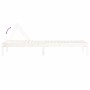 Tumbona de madera maciza de pino blanca 199,5x60x74 cm de , Tumbonas - Ref: Foro24-825067, Precio: 87,08 €, Descuento: %