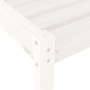 Tumbona de madera maciza de pino blanca 199,5x60x74 cm de , Tumbonas - Ref: Foro24-825067, Precio: 87,08 €, Descuento: %