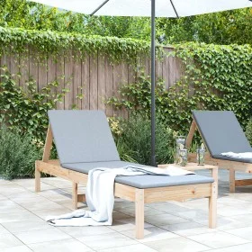 Tumbona madera maciza de pino 199,5x60x74 cm by , Loungers - Ref: Foro24-825065, Price: 97,99 €, Discount: %