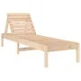 Tumbona madera maciza de pino 199,5x60x74 cm by , Loungers - Ref: Foro24-825065, Price: 97,99 €, Discount: %