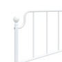 Estructura de cama de metal con cabecero blanco 80x200 cm de , Camas y somieres - Ref: Foro24-373927, Precio: 65,62 €, Descue...