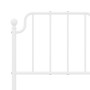 Estructura cama metal con cabecero y estribo blanco 120x200 cm de , Camas y somieres - Ref: Foro24-373952, Precio: 90,15 €, D...