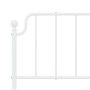 Estructura cama metal con cabecero y pie cama blanco 183x213 cm de , Camas y somieres - Ref: Foro24-373959, Precio: 121,77 €,...