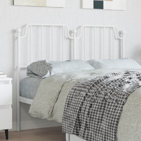 Cabecero de metal blanco 120 cm de , Cabeceros y pies de cama - Ref: Foro24-373967, Precio: 28,33 €, Descuento: %
